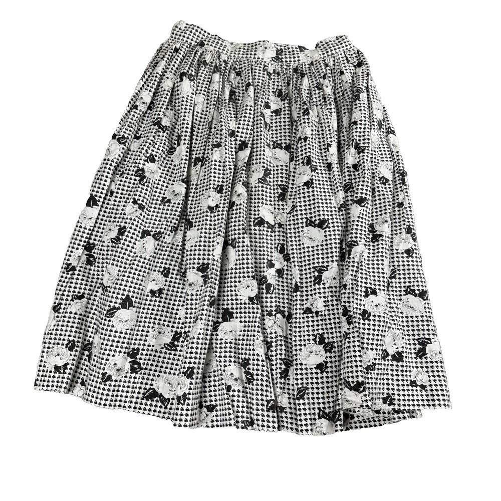 Retro Handmade Floral Skirt Womens Small Boho Cottagecore Artsy Vintage Inspired
